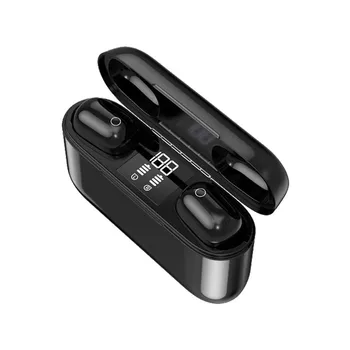 Bluetoothヘッドセットワイヤレス防水ネックバンドイヤホンをキャンセルステレオスポーツヘッドセット