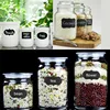 Blackboard stickers Waterproof Chalkboard Kitchen Spice Label Sticker Home Jars Bottles Tags Blackboard Labels White marker ► Photo 3/4