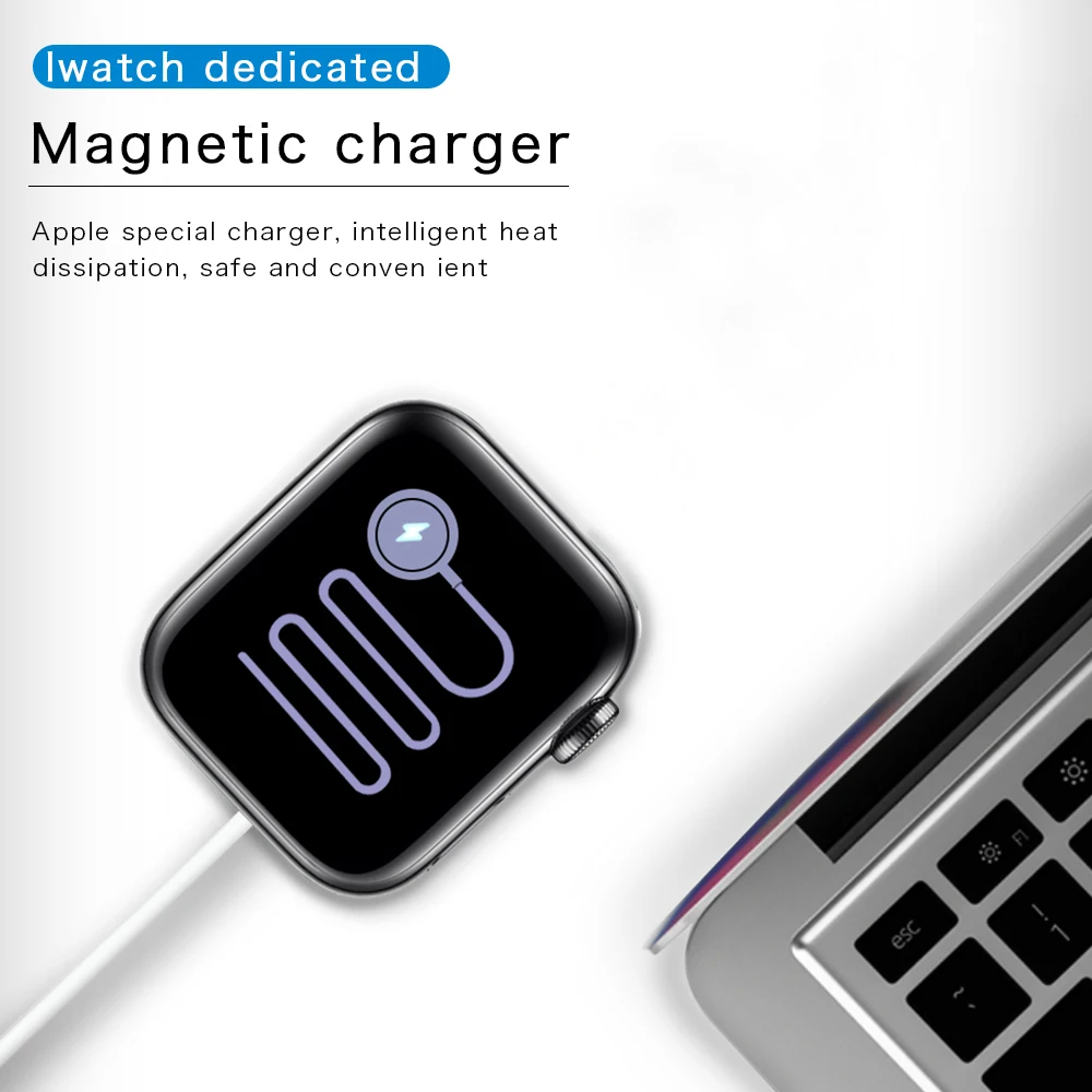 

Stock Small Charger Compatible for Apple Watch 1 2 3 4 5 Smart Watch Charging USB Portable Charger Smart Accessories