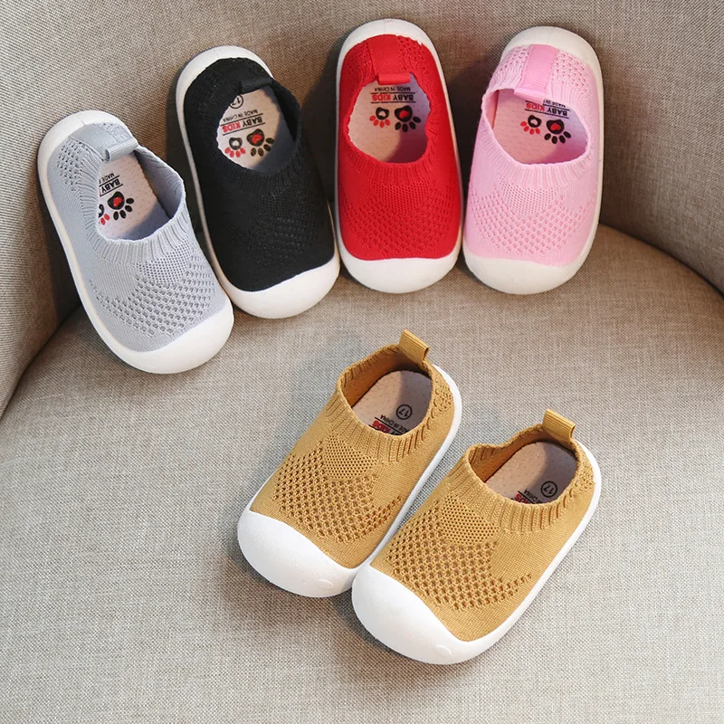 GESDY Baby Boys Girls Knitted Sneakers Slip-on Toddler Shoes Breathable First Walkers 1-3Y Shoes