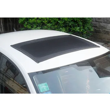 

Car Sunroof Screens Ventilation Windshield Sunroof Sunroof Sunshade 95*55cm Car Shading Net Storage Bag