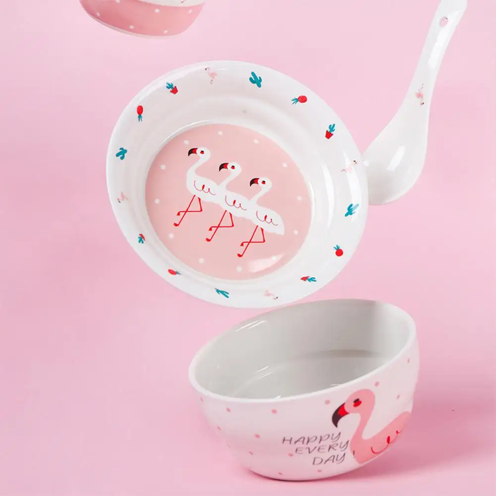 HobbyLane 4 шт милые дети керамическая посуда чаша чашка блюдо ложка для детей использования
