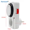 24 Hour Cycle EU AU US Timer Plug Socket Outlet Electrical Mechanical Smart Timer Switch 22A 15 Minutes Min Setting 6