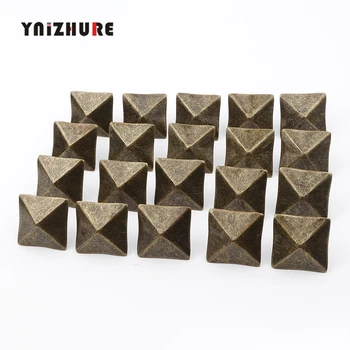 

20Pcs 30mm ron Upholstery Door Nail Antique Jewelry Case Box Sofa Decorative Tack Stud Pushpin Furniture Square Nails,