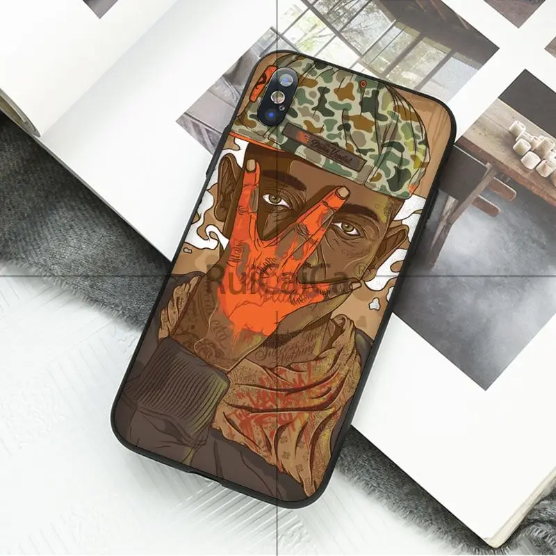 Personality art rapper color tattoo