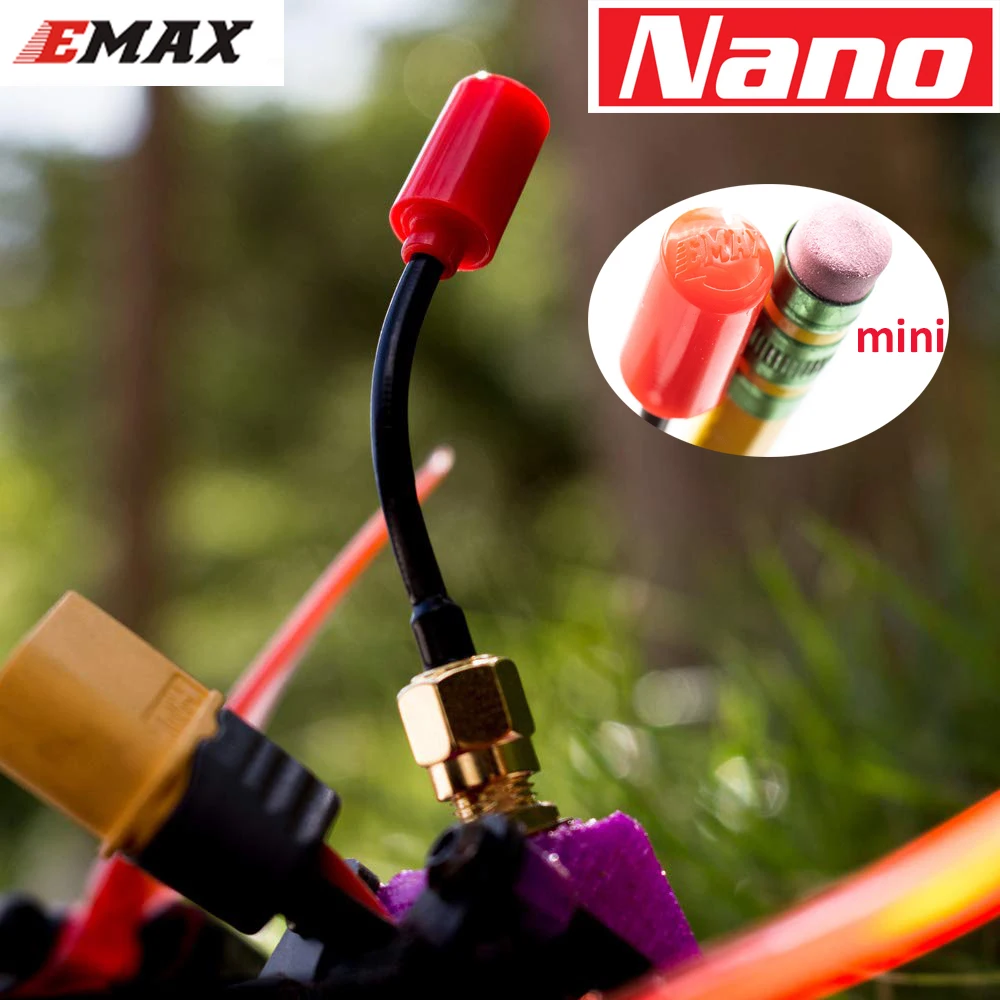 2 шт. оригинальная мини палка EMAX Nano 5 8G FPV антенна RHCP 50 мм SMA MMCX угол для RC плоскость