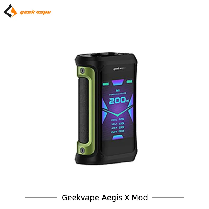 Новое поступление Geekvape Aegis X Mod 200W макс Выход электронные сигареты Mod с 2,0 чипы создано Двойной 18650 испаритель