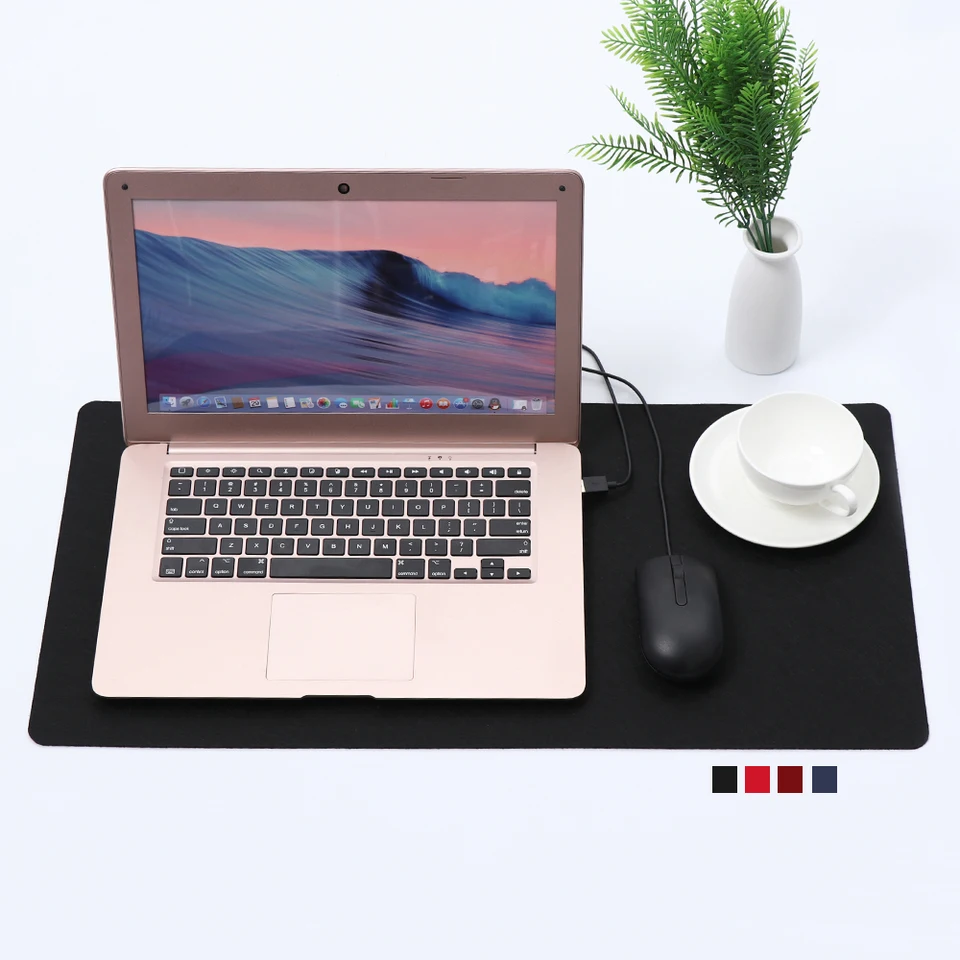 Large Computer Desk Mat Table Keyboard Mouse Pad Wool Felt Laptop Soft Cushion