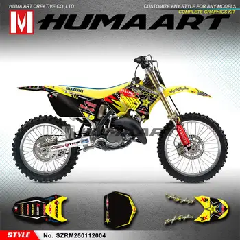

HUMAART Custom Sticker Graphic Kit for Suzuki RM125 RM250 RM 125 250 2001 2002 2003 2004 2005 2006 2007 2008 2009 2010 2011 2012