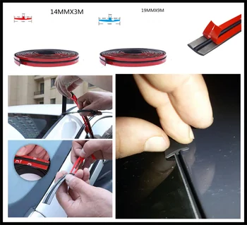 

Universal 14 19MM Rubber seal front windshield sunroof car styling for Opel KX3 KX5 Insignia Optima Rio5 Rio K2 K3 K4 K5