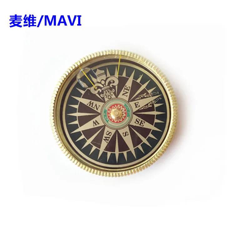 Гарантия качества Sergei J53 винтажные в форме компаса золотой красный бронзовый металлический компас открытый подарок