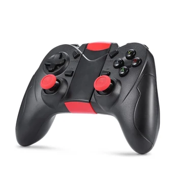 

Wireless Controller Vibration Joystick ABS Portable Black PC Grip Accessories Bluetooth Gamepad Battery Powered For Gen Game S6
