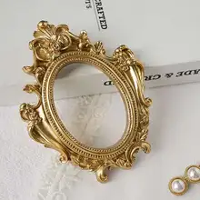 INS Golden Retro Photo Frame For Nail Art Jewelry Decoration Photography Background Shooting Photo Props Fotodoek Achtergrond