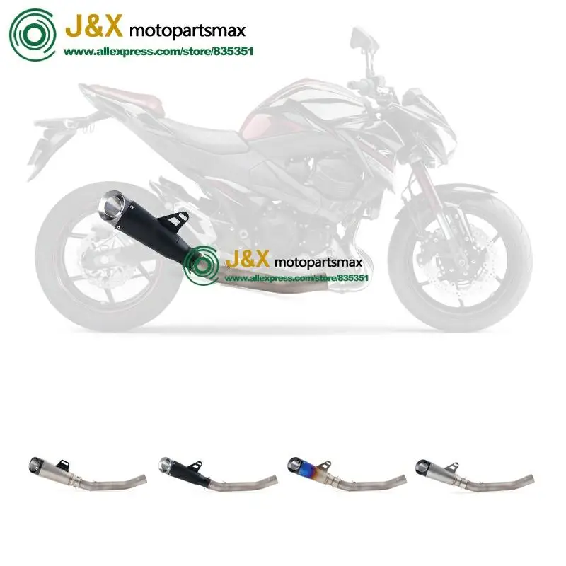 Полная система, слипоны для kawasaki Z750 Z 750, глушитель для мотоцикла, поход, средняя Соединительная средняя труба