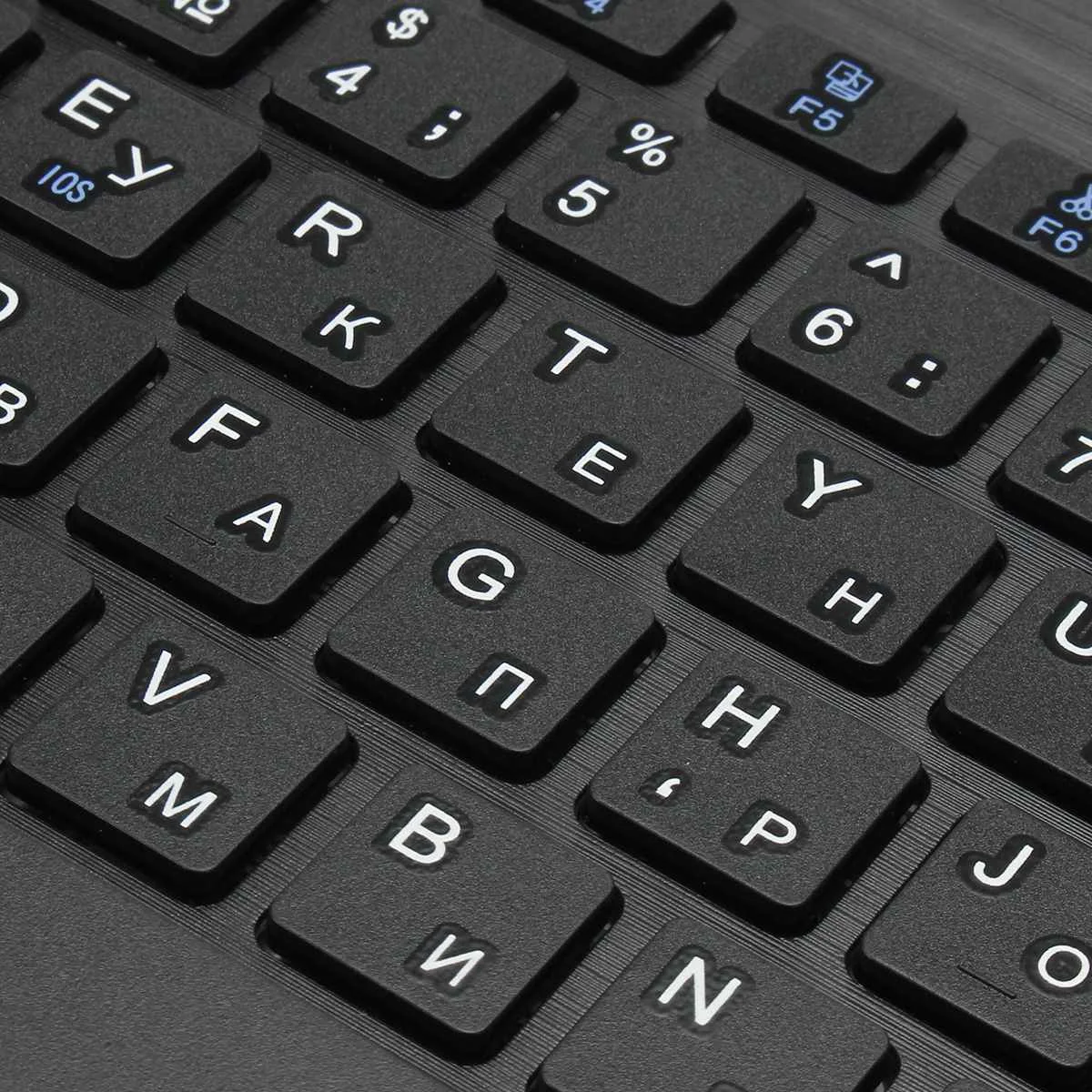 Русская английская испанская Беспроводная bluetooth 3,0 клавиатура для планшета, ноутбука, смартфона, поддержка системы iOS, Windows, Android