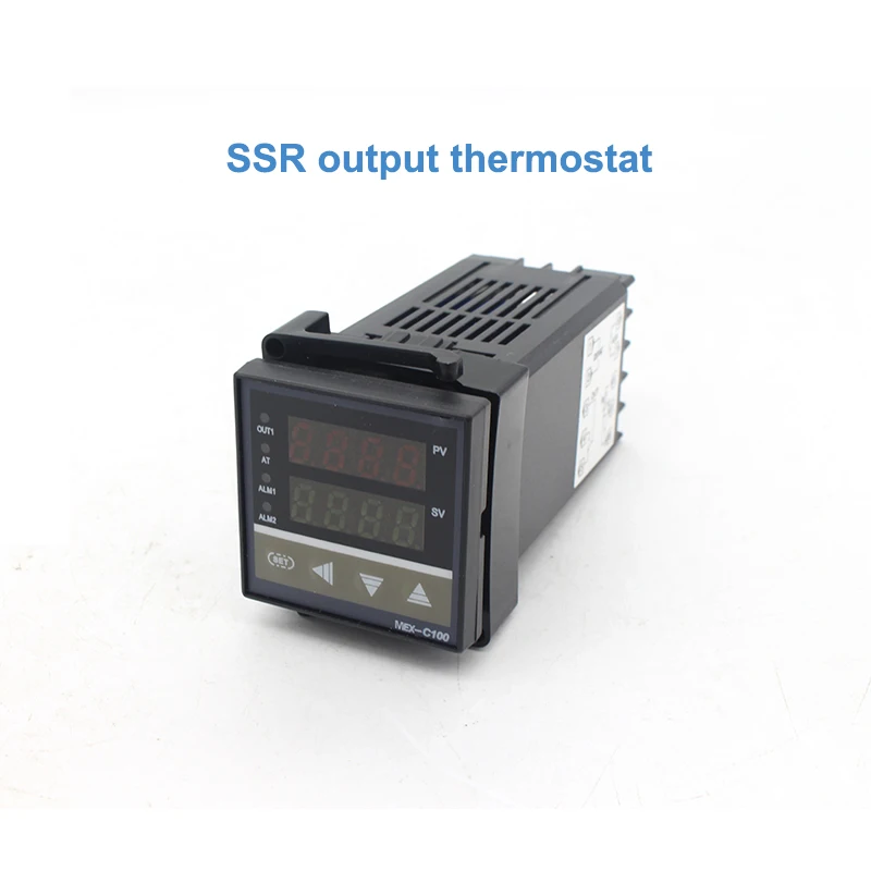 Цифровой PID контроллер температуры ManHua MEX-C100 REX C100 термостат+ 40DA SSR реле+ K термопара 1 м Зонд RKC - Цвет: B
