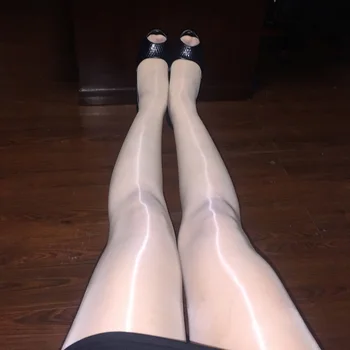 

Spring super shiny pantyhose sexy oil light fat mm fat shiny socks woman