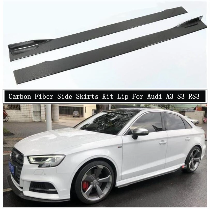2017-2020 Audi A3 Sedan - Side Skirt Splitter Set