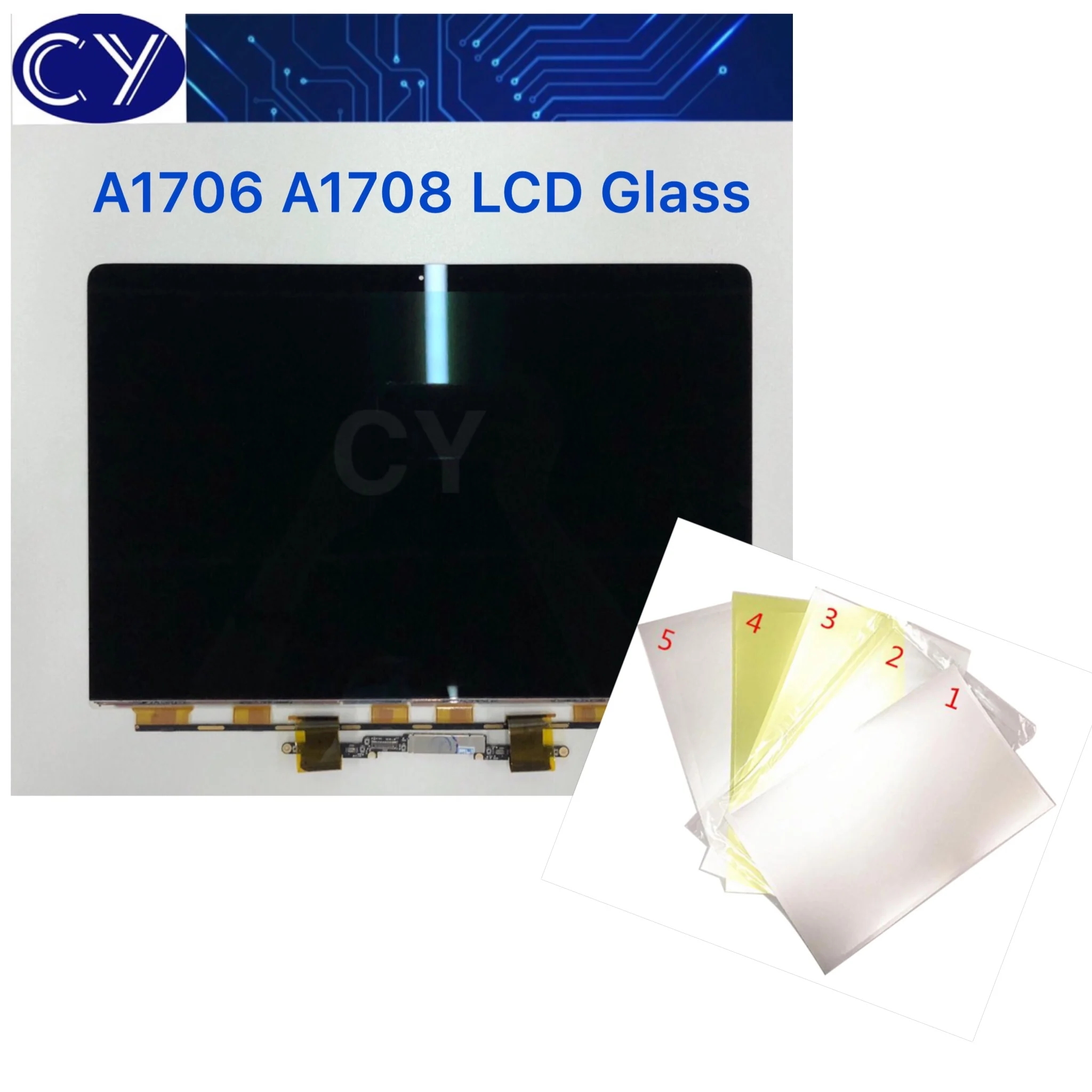 Новый ЖК-экран 13 дюймов A1706 Стекло Retina для MacBook Pro A1708 ЖК-дисплей сменная панель
