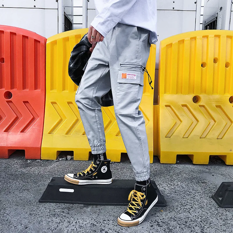 

Spring And Summer New Products Pants Men's Korean-style Trend Spring Capri Athletic Pants Men's Loose-Fit Beam Leg Casual Pants