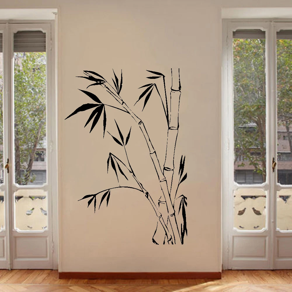 Exquisite bamboo Environmental Protection Vinyl Stickers Modern Wall Decor For Kids Rooms Diy Home Decoration | Дом и сад