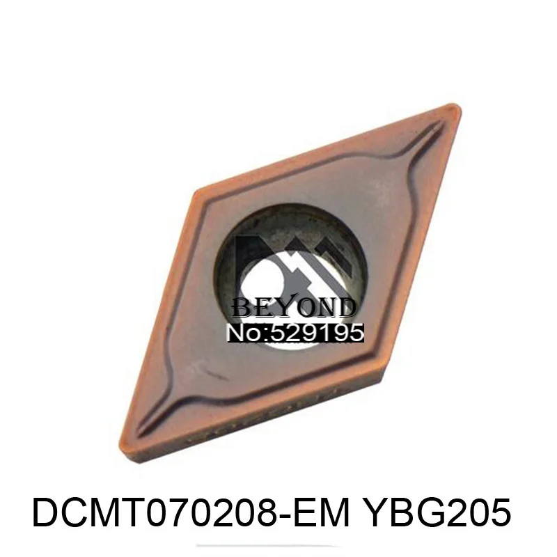 Оригинальная DCMT070208-EM YBG205 DCMT 070208 карбидная вставка для токарного станка режущие
