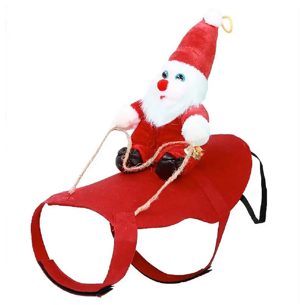 Pet Dog Santa Costume Soft Fabric 