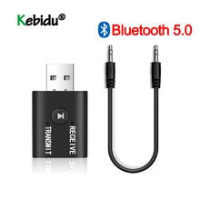 Bluetooth 5,0 аудио адаптер Bluetooth передатчик приемник мини стерео AUX RCA USB 3,5 мм разъем для ТВ ПК автомобильный комплект беспроводной адаптер
