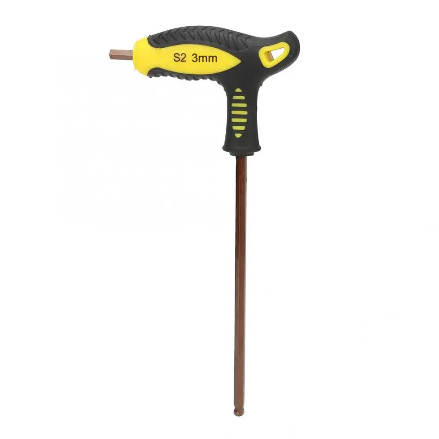 

T Handle Hex Screwdriver Ball Head T Shape Long Handle Hex Key Wrench Professional Repairing Hand Tool