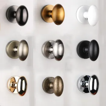 

Xipeiyi Invisible Door Handle Single Side Globular Wooden Door Hidden Pulls Bedroom Bathroom Black White Door Knobs Handle
