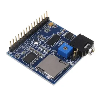

DC 5V MP3 Voice Player Module SD/TF Voice Broadcast Trigger Player + 2 Ports Q6PA