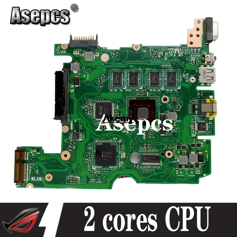 Akemy для For Asus X101C X101CH материнская плата ноутбука 2 ядра процессор REV2.3/2 0 100%