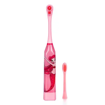 

Lovely Children Electric Toothbrush Cartoon Pattern Double-sided Tooth Brush Heads Electric Teeth Brush For Kids with 2 pcs Head