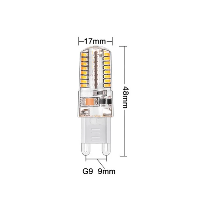 Dozzlor G9 светодиодный светильник для замены галогенной лампы 9 Вт 64 светодиодный 12 Вт 104 светодиодный AC 220 В прочный ультра яркий светодиодный светильник экономит энергию Новинка