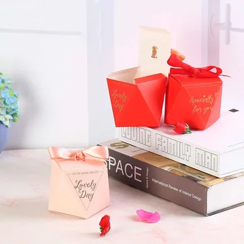 

Wedding Decoration 10PCS Candy Boxes Chocolate Cookies Gift Boxes Bags Set Present Holder Baby Shower Birthday Party Favor