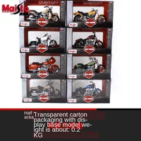 Maisto-motocicleta Harley Davidson ROAD KING, modelo especial de Metal para niños, colección de juguetes de regalo con caja Original, 1:18
