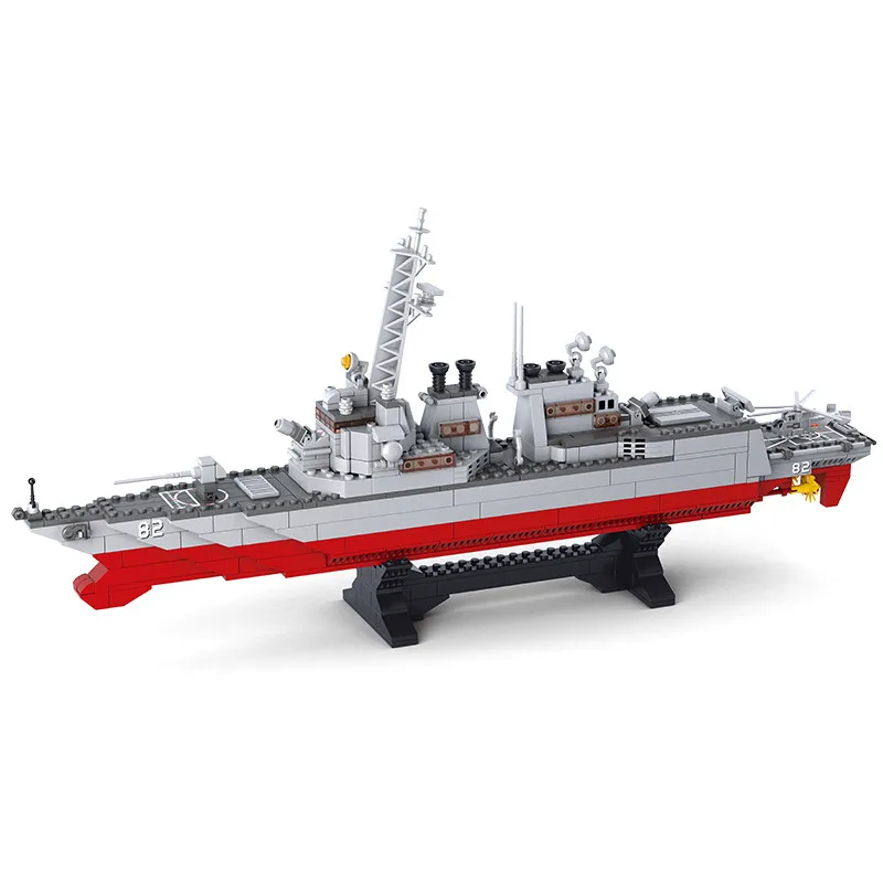 615 шт. военный морской разрушитель боевой корабль модель линкор армейские