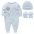 Baby Girl Clothes Set Boy Pijamas bebe fille with Hats Перчатки Хлопок Дышащий Мягкий ropa bebe Newborn Sleepers Детские Пижамы