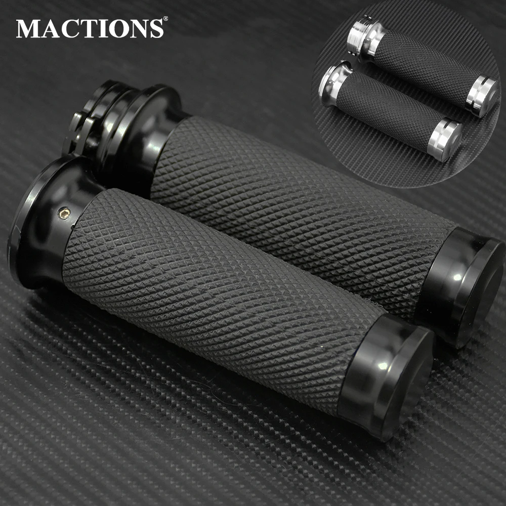 Universal 1"25mm Hand Grips Motorcycle Handle Bar Handlebar For Harley