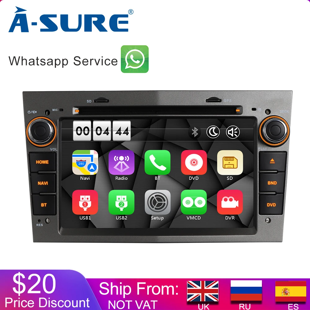 Автомобильный радиоприемник A-Sure GPS DVD-плеер стерео навигация для Vauxhall OPEL Antara Vectra