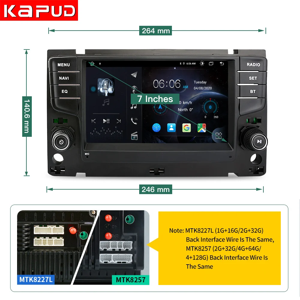 Kapud Android 10.0 Auto Radio 7