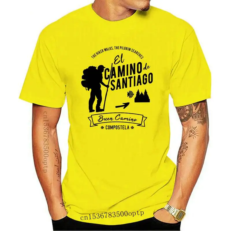 Buen Camino De Santiago Compostela Spain Pilgrim Hikers T-Shirt 2020 Summer  Men Short Sleeve T-Shirt - AliExpress