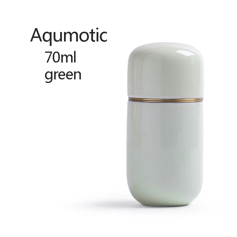 Aqumotic керамическая банка для женщин, маленькая коробка для таблеток, мужские коробки, портативная герметичная банка, банки для консервирования чая, герметичная упаковка с крышкой - Цвет: Белый