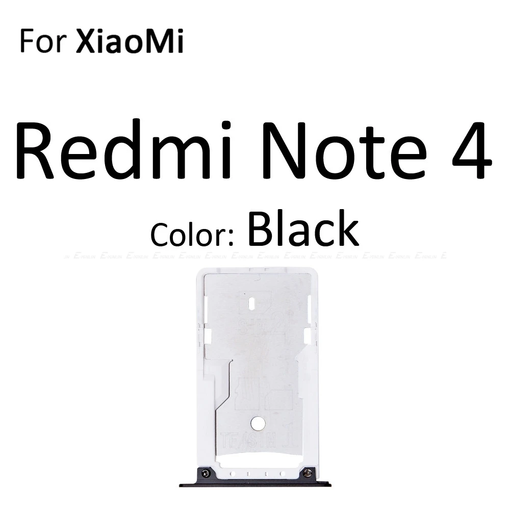 Sim Card Socket Slot Tray Reader Holder Connector Micro SD Adapter Container For XiaoMi Redmi 4A 4 Pro Note 4 Replacement Parts