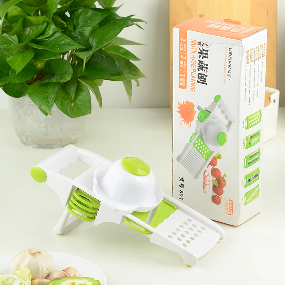 

DAMASK Vegetable Slicer 5 Blades Multifunction Fruit Vegetable Graters Carrot Potato Cucumber Slicer No-slip Handle Kitchen Tool