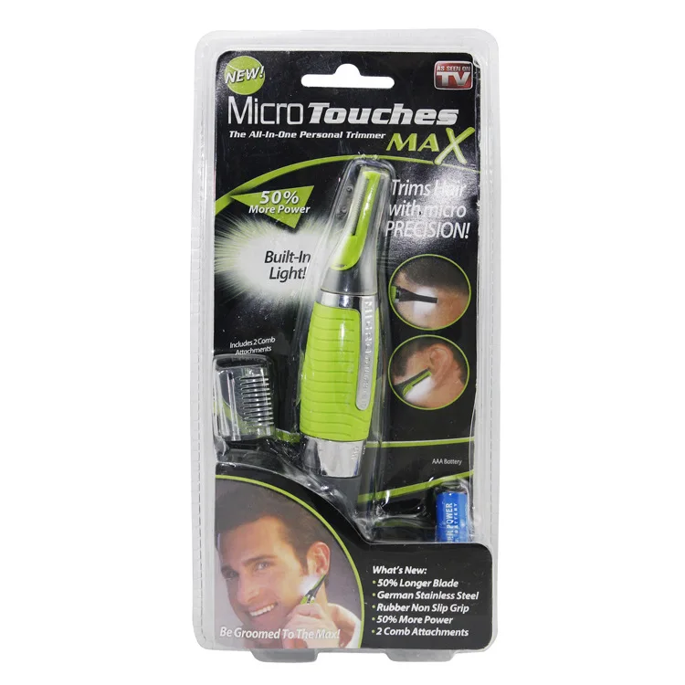 Импортные товары, экспорт, Micro Touch MAX, Мужская многофункциональная бритва, триммер для волос