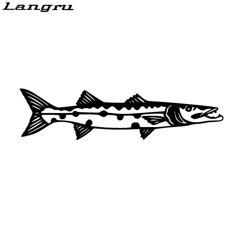 Langru 15 2*3 9 см Barracuda украшение для тела рыбы наклейка Модные животные Мультяшные