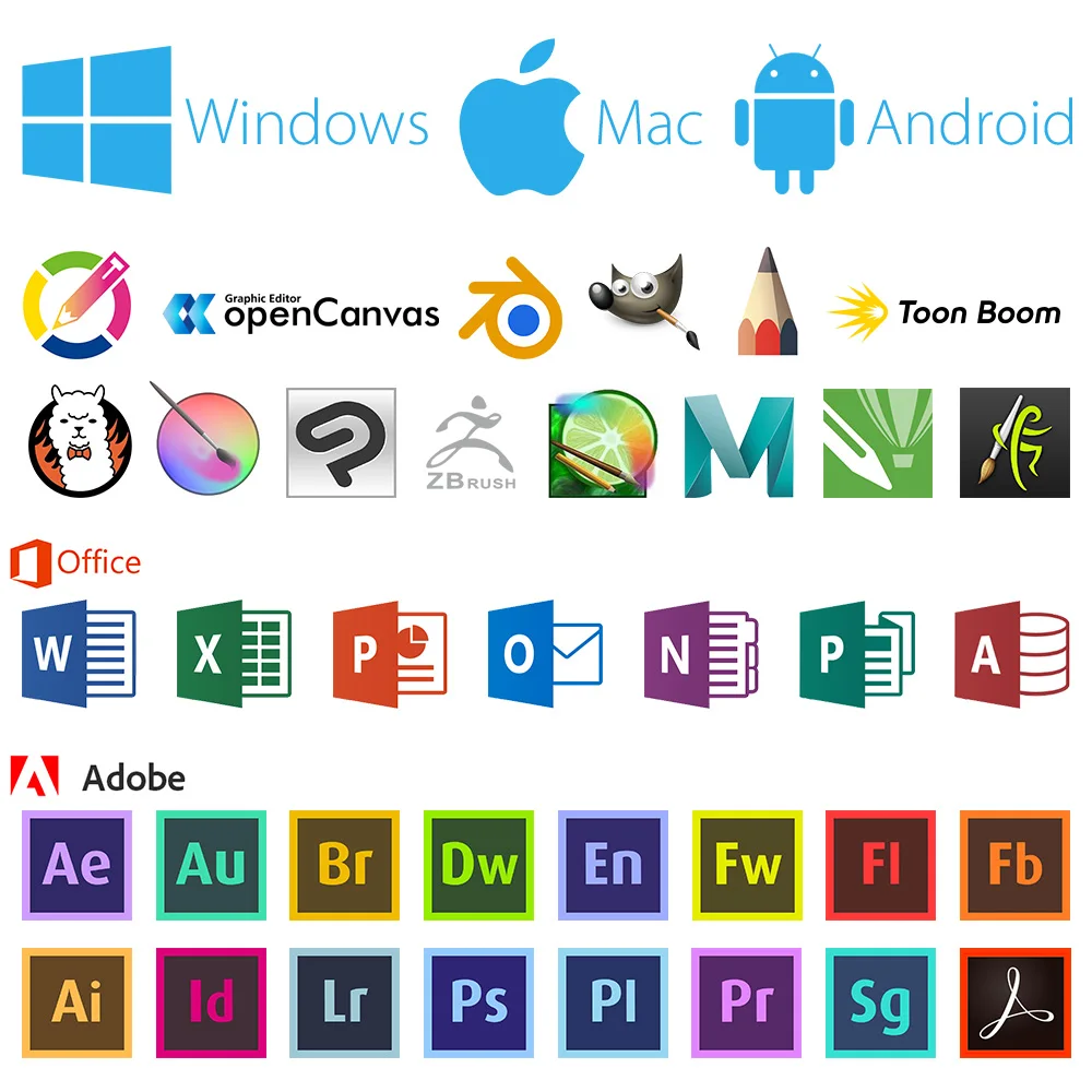 XP Pen Deco Pro маленький планшет для рисования 9x5 дюймов 8192 уровня поддержки Android Windows Mac