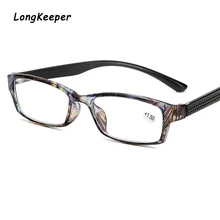 Модные очки для чтения с защитой от синих лучей для мужчин и женщин в полоску, очки для дальнозоркости, линзы из смолы, прямоугольные+ 1,0~+ 4,0