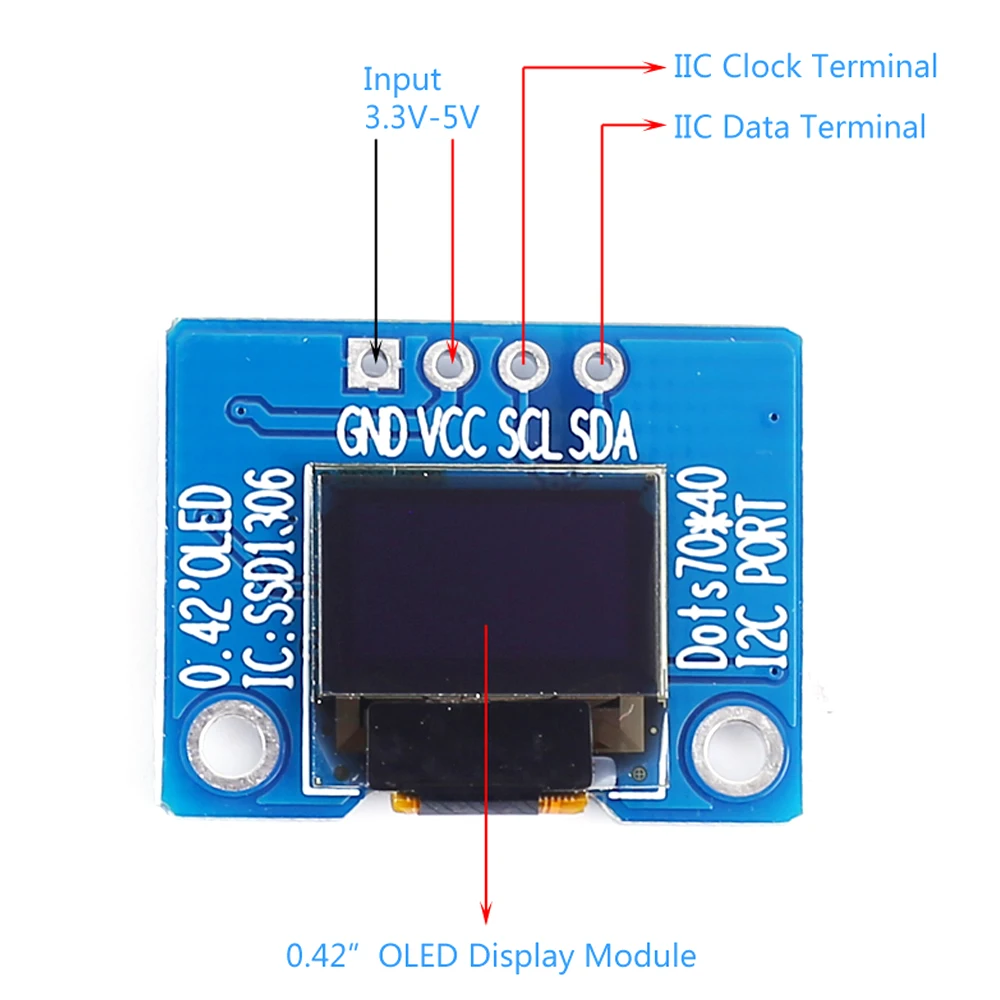 Модуль ЖК дисплея TFT OLED SPI RGB SSD1306 SSD1351 SSD1331 ST7789 драйвер 0 42 &quot0 87&quot 95 96&quot 1 14 &quot1 27&quot